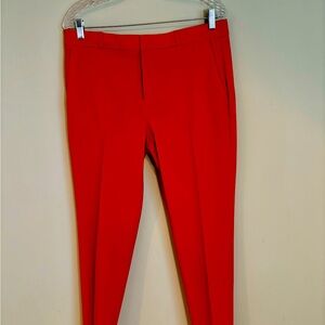 Banana Republic women’s cropped red dress pants.